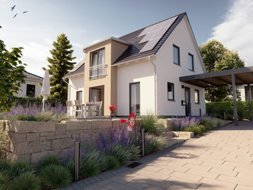 Lichthaus 121 – Lichtdurchflutetes Traumhaus mit modernem Wohnkomfort Massivhaus Lichthaus 121 von Town & Country Haus mit bodentiefen Fenstern, rund 121 m² Wohnfläche und lichtdurchfluteten Räumen – das individuell planbare Traumhaus für moderne Familien.